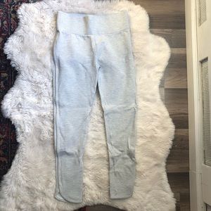 Lou & Grey for LOFT Grey Track Pant Style Leggings Ankle Length